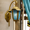摩洛哥蓝色个性壁灯地中海过道走廊阳台酒店酒吧民宿铁艺装饰灯具