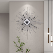 现代简约挂钟客厅背景墙家用创意墙上个性静音大气装饰免打孔钟表