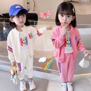 女童秋装韩版1洋气时髦2儿童长袖3小女孩衣服5岁宝宝春秋套装