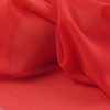 大红色柔软加密珍珠薄纱，雪纺大摆裙丝巾，衬衫面布料