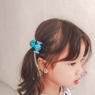 PINK小嫩粉韩国进口水晶糖果星星儿童发绳女宝宝可爱发圈皮筋发饰