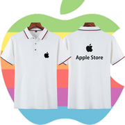 APPLE苹果标志短袖T恤男女工作服营销服定制纪念POLO衫