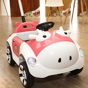 瓦力带推把儿童电动扭扭可坐人四轮带遥控可摇摆宝宝玩具车