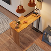 吧台桌家用实木桌面客厅隔断家庭，吧台小户型阳台长条桌靠墙高脚桌