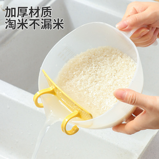 米过滤杯洗米神器食品级洗米筛米盆洗菜水果，沥水篮量杯过滤器