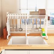 厨房洗碗池置物架不锈钢水槽放碗架沥水架单层碗碟，架碗盘收纳神器