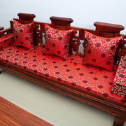 红木沙发坐垫可拆洗防滑茶餐椅垫中式实木沙发海绵垫子带靠背