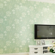 欧式田园无纺布壁纸水洗加厚3d花纹温馨卧室墙纸，美式婚房客厅墙纸