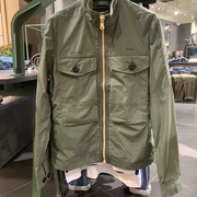 g-star男潮2022质感，大口袋军绿翻领薄款夹克外套d21947