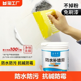 防水补墙膏墙面修补膏白色防潮防霉乳胶漆家用修复腻子净味环保