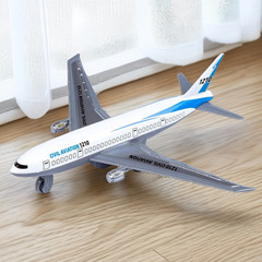 合金模型玩具仿真合金飞机模型客机模型回力航空模型玩具