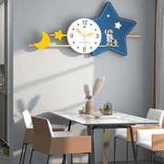 挂钟客厅餐厅装饰钟表卡通创意时尚大气简约现代静音时钟挂墙