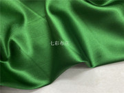 纯色真丝面料青草绿，底19姆米弹力，绸缎衬衫连衣裙旗袍礼服丝巾