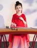 儿童古筝演出服中国风钢琴二胡表演服仙女款服装气质水袖飘逸