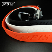 topis专业潜水自由潜配重腰带弹性橡胶带不锈钢快卸扣配重带装备