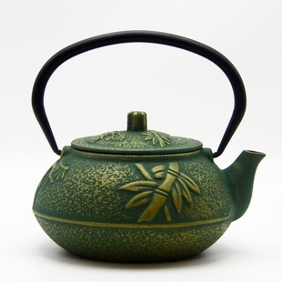 欧美款铸铁壶烧水茶壶煮茶壶彩色家用户外泡茶壶搪瓷涂层功夫茶具