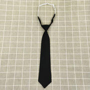 免打结女生黑色小领带，短款jk纯色，衬衫搭配饰百搭