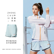 中国李宁女子裤子夏季跑步系列速干女裤梭织潮流运动短裤AKSS396