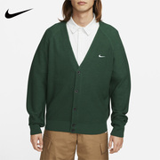 Nike耐克毛衣男2023冬季保暖开襟毛线衣运动针织外套DQ6307
