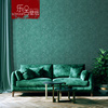 北欧纯色素色无纺布咖色灰色绿色壁纸复古美式客厅卧室墙纸非自粘