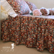 进口欧美韩版欧洲花园，公主纯棉蕾丝花边，荷叶床上用品床罩床单床裙