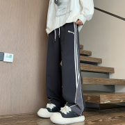 春秋季休闲长裤子13岁男孩14初高中学生青少年15大童直筒运动卫裤