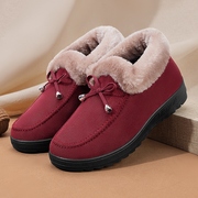 老北京棉鞋女冬季保暖加绒加厚老人防滑妈妈，布鞋中老年雪地靴
