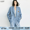 lily2024夏凉感天丝混纺垂感牛仔，衬衫西装套装女百搭外套薄款