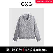 gxg男装商场同款仿麂皮绒压花翻领夹克，23年冬季gex12129244