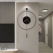 纳什现代简约壁挂钟客厅，时尚装饰钟表，创意轻奢时钟餐厅挂墙上艺术