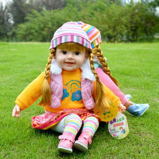 儿童会说话的娃娃智能，对话唱歌小公主布洋娃娃，仿真全软胶女孩玩具