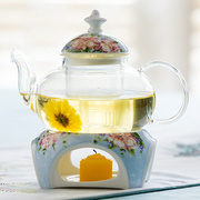 玻璃茶具套装创意骨瓷花茶壶茶杯耐热泡茶过滤功夫茶具陶瓷茶炉