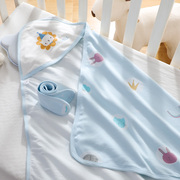 初生婴儿纯棉包被新生龙宝宝(龙，宝宝)用品夏季薄产房，包单外出抱被a类包巾