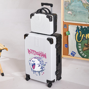 行李箱女20寸高颜值学生网红拉杆箱超卡通潮款便携旅行箱男生24寸