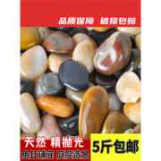 5斤鹅卵石雨花石原石天然小石头石子鱼缸底砂造景装饰五彩鹅软石