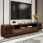 新中式全实木榫卯电视柜黄金檀木现代轻奢简约小户型客厅家具