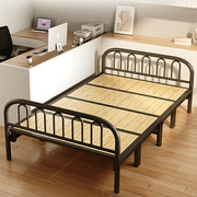 折叠床单人床实木床板家用成人简易床，双人出租房加固午睡1米2小床