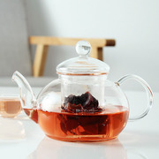 一屋窑高硼硅玻璃茶壶耐热高温加厚茶具花草茶壶，泡茶器煮茶壶