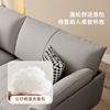 科技布沙发(布沙发)北欧风格现代简约小户型，直排三人位客厅橙色布艺沙发