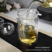 馨玉坊耐热玻璃茶壶旅行过滤茶水功夫茶具创意双层隔热泡茶壶家用