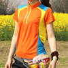 速干衣女运动短袖男立领跑步健身大码宽松透气夏季快干衣户外t恤