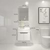 简约北欧风现代pvc浴室柜，组合卫生间洗面盆柜镜柜洗漱台洗手盆