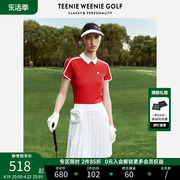 TeenieWeenieGolf小熊女装撞色短袖POLO衫T恤夏季翻领上衣女