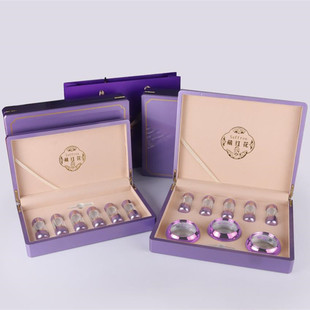 高档烤漆紫色藏红花木盒5克10克20克伊朗红花包装盒盒空盒