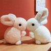 仿真趴兔公仔情侣一对毛绒玩具娃娃小白兔，玩偶安抚陪着睡觉卧室女