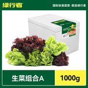 绿行者轻食餐生菜沙拉3种生菜组合2斤低脂蔬菜包蔬菜即食A
