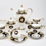 高档欧式宫廷风骨瓷咖啡套具奢华下午茶茶具家用陶瓷咖啡杯碟套装