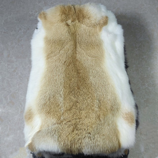 兔皮整张家兔獭兔皮，毛料兔毛布料，diy手包饰品护膝座垫毛领辅料