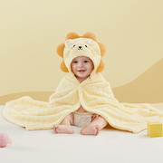 婴儿浴巾新生儿童浴巾纯棉，带帽斗篷浴巾，宝宝洗澡吸水浴巾宝宝浴袍