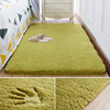 家用羊毛绒地毯卧室房间满铺可爱儿童房地垫草绿色毛毛毯垫子垫地